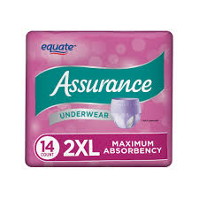 Assurance Underwear Womens Size 2xl 14 Count Walmart Com