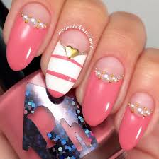 I've collected hottest 50 pink nails design in kinds of style: 25 Valentine S Day Nail Art Ideas Working As A Wonderful Reminder Of Love Cute Diy Projects