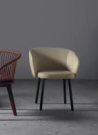 Pair of sculptural lucite dining chairs armchairs by hill mfg. Huma Upholstered Dining Armchair With Metal Legs Expormim