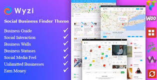 Wyzi Business Finder And Service Provider Booking Wordpress Social Look Directory Listing Theme Columns 2 Advertise Ap Biznes Ukazateli Veb Sajt