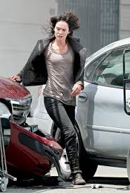 Battle across time, terminator salvation (voice only), and terminator: Lena Headey On The Set Of The Sarah Connor Chronicles Famousfix