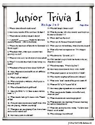 Perhaps it was the unique r. Our Junior Trivia 1 Game Is For The 5 To 9 Age Group