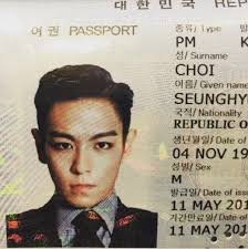 bigbangのt o p 完璧すぎる パスポート写真に絶賛の声 kstyle パスポート 写真 タプ パスポート