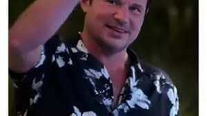 Vilebrequin Cartoon Print Linen Shirt worn by Mitchell Eason as seen in  Perfect Match (S01E09)