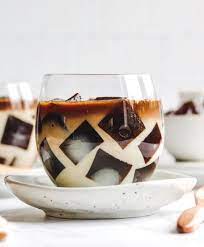 Vegan Japanese Coffee Jelly Dessert Recipe In 2021 Coffee Jelly Jelly Desserts Vegan Japanese