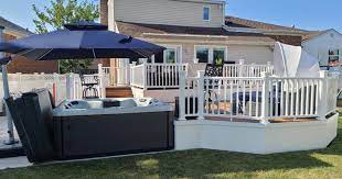 Once the frame is nailed together, it needs to be. Should I Put My Hot Tub On A Deck Master Spas Blog