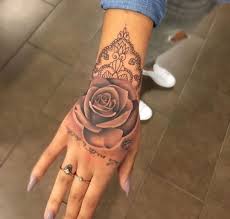 Hand Tattoo Rose Hand Tattoos Tattoos Rose Hand Tattoo