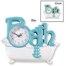 Bathroom Wall Clock Bathroom Wall Clocks Wall Clock Blue Bathroom Walls