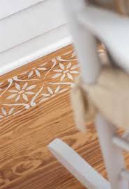 Daisy Chain Wall Stencil Border Painted Wood Floors Stencils Wall Stenciled Floor