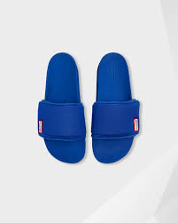 Men S Adjustable Slides Dragonfly Blue Official Hunter Boots Site