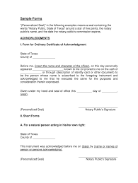 A notary acknowledgment is a type of official declaration before a qualified official that comes with an affixed signature. Tx Sample Forms Complete Legal Document Online Us Legal Forms