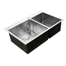 granite double bowl kitchen sink