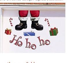 Christmas Santa Ho Ho Ho Presents Garage Door Magnet Set Outdoor Decor Ne Garage Door Christmas Decorations Christmas Door Decorations Holiday Crafts Christmas