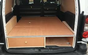 Berlingo Partner 18mm False Floor With Drawers Van Racking Van Interior Van Storage