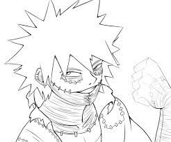 My hero academia coloring pages characters sketch maybe you also like coloring pages are funny for all ages kids to develop focus, motor skills, creativity and color recognition. Anime Coloring Pages Dabi Coloring And Drawing