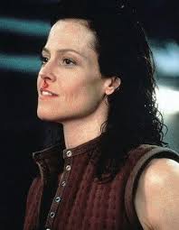 thinking about Sigourney Weaver specifically in Alien: Resurrection