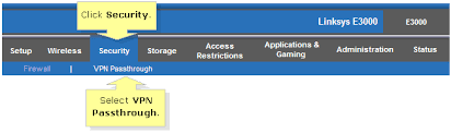 Linksys Official Support How To Verify If The Vpn Passthrough Feature Is Enabled On A Linksys Wireless N Router