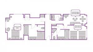 In nearly all cases two regular rooms will be much cheaper. 2 Bedroom Suites Vegas Message Board