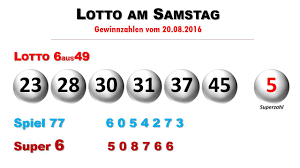 Euro für 6 richtige lottozahlen und superzahl und 0 mio. Lottozahlen Ziehung Vom Lotto Am Samstag 20 8 2016 Youtube
