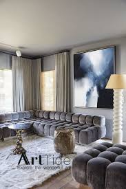 Extra Large Abstract Painting Blue Canvas Art White Wall Art Ocean Painting Art Painting Original Living Room Art Abstract Oil On Canvas Luxury Living Room House Interior Living Room Designs