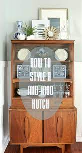 This china cabinet is a sad looking nightmare, but there was no reason for it to look like this. How To Style A Mid Century Modern Hutch Made By Carli