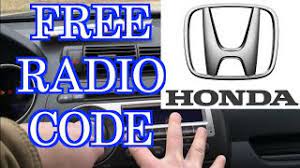 As an exception are the radios manufactured in japan. Free Honda Radio Code Youtube