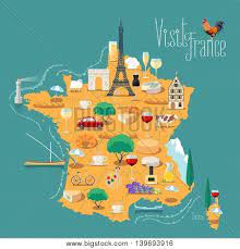 You'll also find the best places for eating and shopping! Map France Vector Vector Photo Free Trial Bigstock