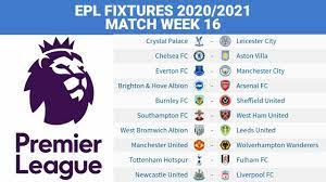 Get the premier league sports stories that matter. Epl Fixtures Today 2020 21 Matchweek 16 English Premier League Youtube