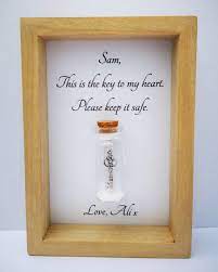 Romantic Girlfriend Gift Personalised Frame The Key To My Etsy Personalised Gifts For Girlfriend Girlfriend Gifts Gifts