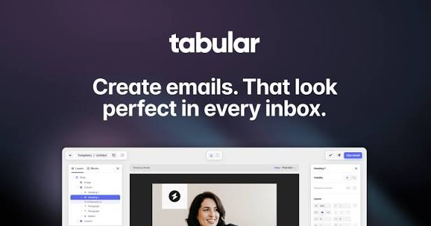 Tabular: Free HTML Email Template Builder