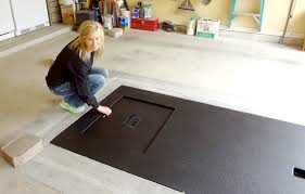 Cool Shelter Built In Garage Another Garage Floor Idea From Utahgarageorganizationideas Com Tornado Shelter Diy Home Security Bunker Home