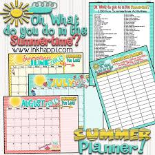Summer Planning Calendars Bucket List And Ideas Summer