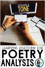 Poetry Learning Stations Learning Stations Teaching Poetry Poetry Analysis