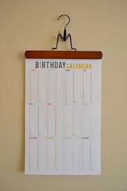 Craftaphile Printable Birthday Calendar Birthday Calendar Calendar Printables Free Birthday Stuff