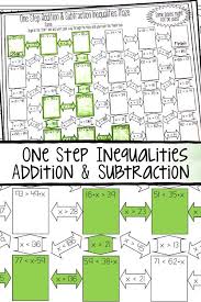 This One Step Inequalities Maze Worksheet Was The Perfect Activity To Teach My 6th Grade Math And 7th Addition And Subtraction Solving Inequalities Subtraction