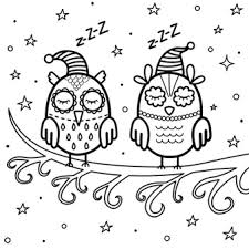 Back to name coloring page. Premium Vector Cute Sleeping Owl On The Cloud Coloring Page For Kids Good Night Coloring Book With Stars