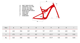 Specialized Mountain Bike Size Chart Specialized Enduro