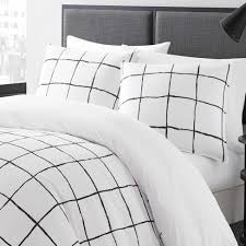Black And White Bed In A Bag Full White Zander Duvet Cover Set City Scene White Duvet Covers Comforter Sets Bed Comforter Sets