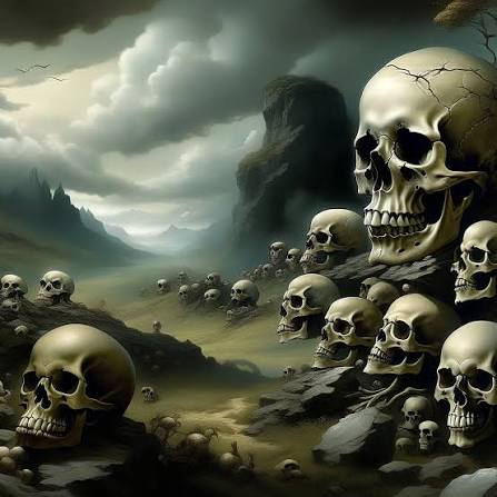 Landscape of skulls" | Gallery | Stablecog
