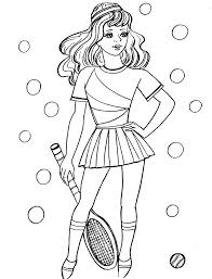 Printable tennis service coloring page coloringanddrawings.com provides you with the opportunity to color or print your tennis service drawing online for free. Beautiful Lady And Tennis Coloring Page Free Printable Coloring Pages For Kids