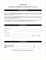 browse our example of direct deposit agreement form template for free directions templates word template