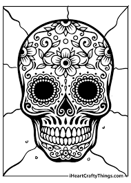 Plus, it's an easy way to celebrate each season or special holidays. Sugar Skull Coloring Pages Updated 2021