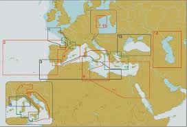 De vrij oppervlakkige stromingen zijn langs de kusten overheersend antikloksgewijs. C Map C Map Nt Nt Max Wide Med Rode Zee De Kaspische Zee En De Zwarte Zee Advitek Marine Systems A M S B V