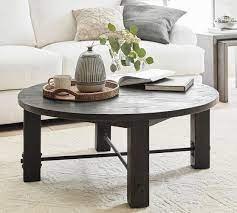 Shop pottery barn's glass, wood and metal coffee tables. Benchwright 42 Round Coffee Table Pottery Barn