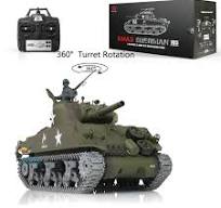 Henglong 1/16 RC Tank Customized TK7.0 M4A3 Sherman Remote Control Tan
