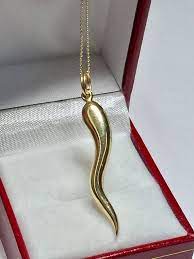 Vintage Italian Horn Pendant L 14kt Yellow Gold Italian Horn Pendant L Italian Horn Necklace Italian Horn Necklace Horn Necklace Italian Horn