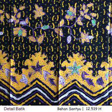 Perpaduan gambar warna batik yang bagus. Batik Hitam Kombinasi Warna Kuning Shopee Indonesia