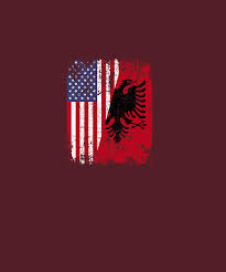 Red is the color that makes up the field of the flag. Albanian Roots Red Eagle Half American Albania Flag Pullover Hoodie Digital Art By Unique Tees