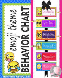 Emoji Theme Behavior Clip Chart Editable Behavior Clip