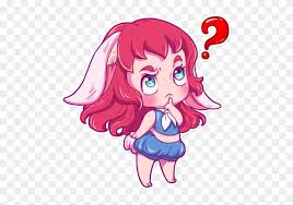 Cute Bunny Girl Sticker Pack Elf Girl Telegram Stickers Free Transparent Png Clipart Images Download
